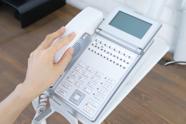 会社で使われている電話機